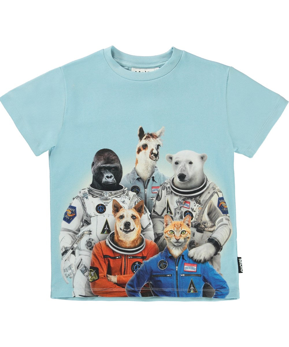 Molo, T-Shirt, Roxo, Space Crew Blue